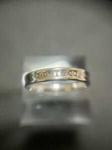 【D4609 】ティファニー TIFFANY & Co. 1837 ナロー リング 指輪 17号 シルバー SV Ag 925 アクセサリー 