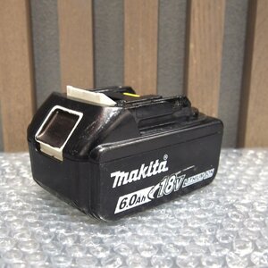 [9356-010]　Makita　バッテリ　BL1860B　18V・6.0Ah 【中古】 現状販売　通電確認　マキタ　純正　電動工具　バッテリー　充電池