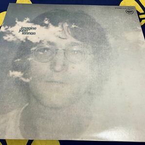 John Lennon★中古LP国内盤「ジョン・レノン～イマジン」ポスター、ポストカード付の画像1