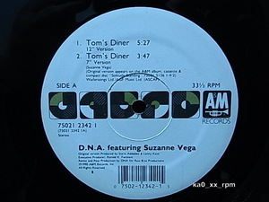 ★☆D.N.A. Featuring Suzanne Vega「Tom's Diner」USオリジナル☆★