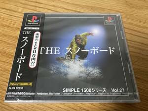 PlayStation THE スノーボード SIMPLE 1500シリーズ Vol.27 プレイステーション PS 未開封