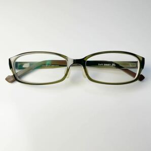 廃盤品 Zoff SMART REGULAR ZJ31018 ゾフスマート スクエア型 カーキ 眼鏡の画像2