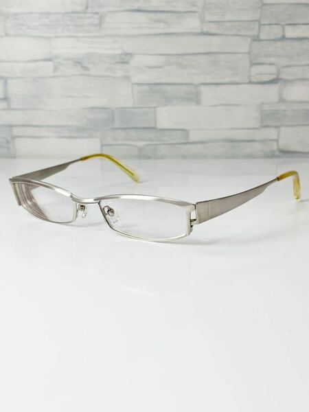 CATHARINE HAMNETT 9008 キャサリンハムネット スクエア型 シルバー 眼鏡 良品