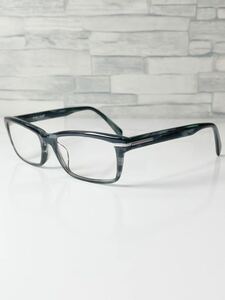 +2.00 POLICE VPL267 ポリス ウェリントン型 ライトブルーデミ 老眼鏡 良品