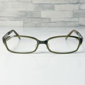 廃盤品 Zoff SMART REGULAR ZJ31018 ゾフスマート スクエア型 カーキ 眼鏡の画像7