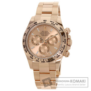 ROLEX Rolex 116505A Cosmo graph Daytona 11P diamond wristwatch K18 pink gold ever rose Gold men's used 