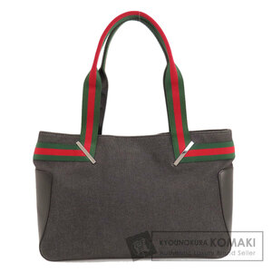 GUCCI グッチ 73983 ロゴ シェリーライン ハンドバッグ デニム レディース 中古