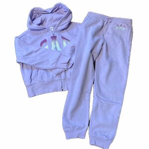 GAP パーカー スウェットパンツ 上下セット XL 150サイズ 女の子 パープル