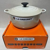 即決！未使用■LE CREUSET ルクルーゼ ココットロンド 20 両手鍋 DUNE ベージュ　2.4L■調理器具_画像1