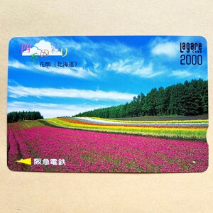 【使用済】 ラガールカード 阪急電鉄 四季の彩り 花畑 （北海道）