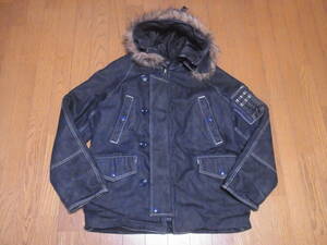 241-7/purete/houston/hyu- stone / Denim /N-3B/ flight jacket / Denim hood jacket /M