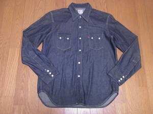 241-57/LEVI'S VINTAGE CLOTHING/リーバイスヴィンテージクロージング/1955年モデル/サドルマン/デニムウエスタンシャツ/デニムシャツ/S