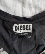 ディーゼル diesel ダメージ加工 ロゴ 半袖Tシャツ 黒　M 保管品_画像2