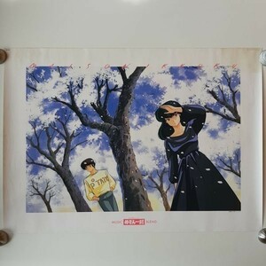  beautiful goods [ tv anime large size poster ][ Maison Ikkoku MUSIC BLEND Sakura record buy privilege height .. beautiful .]PONY CANYON A1 illustration 