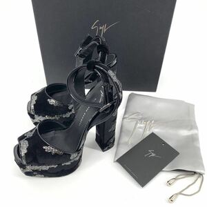 Giuseppe Zanotti ジュゼッペザノッティ VERO CUOIO サンダル ブラック 35