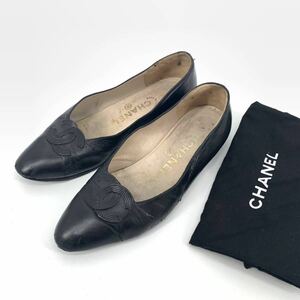 CHANEL シャネル パンプス ブラック ココマーク 36 