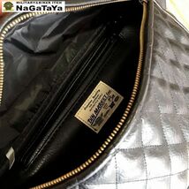  FANNY PACK ファニーパック ワンショルダーBAG シンセティックレザー PU ブラック 黒 ボディBAG バイカーギア バイカーバッグ_画像5