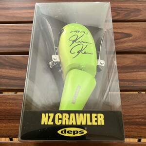 新品未使用 NZクローラー deps デプス #01 レインフロッグ 木村建太 キムケン サイン入り NZ CRAWLER 