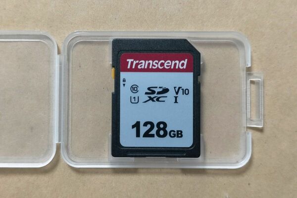 2枚セット　Transcend 128GB SDカード Class10 UHS-I V10 TS128GSDC300S