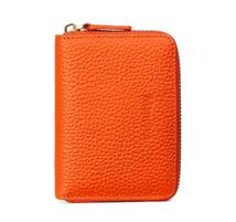 Mandiva 本革製ミニ財布 カードケース スキミング防止 オレンジ_画像3