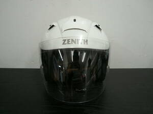 SS49 ジェットヘルメット YAMAHA YJ-14 ZENITH ホワイト M 57〜58未満 ヤマハ ワイズギア 2020年製 BARR ゼニス ヘルメット