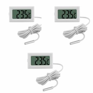 3 point set digital Thermo meter white new goods water temperature gage thermometer easy installation tropical fish . temperature common carp immediate payment cheap 