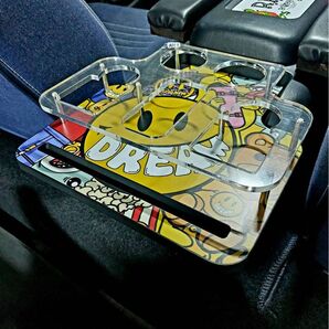 ハイエースマルチテーブル ドリンクホルダー