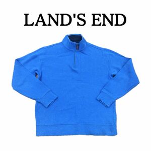 古着好きに　LAND'S END ハーフジップ トレーナー ニット ゴルフ アメカジ