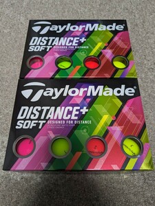 2ダース24個 テーラーメイド ディスタンス + ソフト マルチカラー SOFT ゴルフボール 送料無料