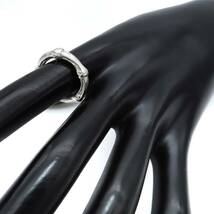 【送料無料】 美品 Tiffany&Co. ティファニー バンブー シルバー リング 9号 指輪 SV925 KM15_画像3