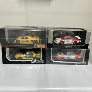 未使用　hpiracing KYOSYO LANCIA stratos、BP OIL TRAMPIO GT-R、FromA R91CK NISSAN、UNISIA JECS SKYLINE GT-R ミニカー 4台セット1/43