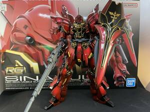 バンダイ　ガンダム　プラモデル　RG 1/144 シナンジュ　塗装　完成品　ガンプラ