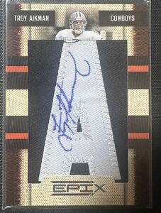 NFL 2010 Panini Troy Aikman /50 Auto 直筆サイン