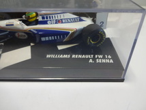 1/43 ミニカー WILLIAMS RENAULT FW16 A.SENNA　ウイリアムズ.ルノーFW16 アイルトン.セナ 未使用品 デッドストック_画像3