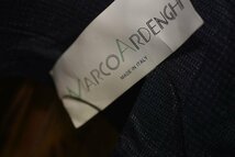 新古品タグ付　Marco Adenghi★イタリア製★良質　お洒落な　高級　シルク混ダブルウールジャケット XL（J-011)　メンズ　ブレザー 超おす_画像4