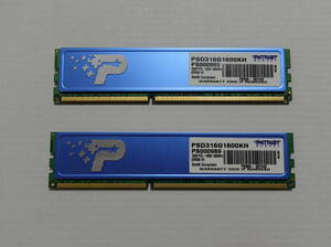 PATRIOT PSD316G1600KH PS000689 16GB (8GB x2) 中古品