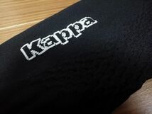 kkaa401-ju25 ■ kappa ■ カッパ レッグカバー レッグウォーマー ソックス ストッキング サッカー フットサル 黒 ブラック F 新品未使用_画像6