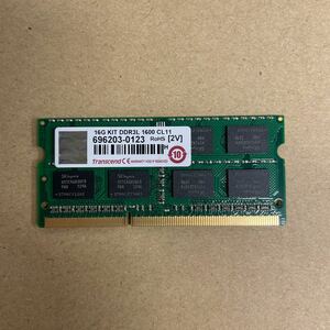 シ50 Transcend ノートPC メモリ 8GB DDR3L-1600 1枚