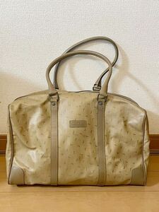 LANCEL ランセル /フランス製 ナイロン ハンド トート ボストン バッグ