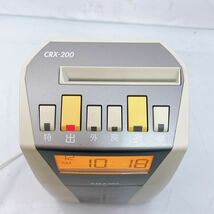 1SB13 AMANO CRX-200 (アマノ) 電子タイムレコーダー 通電OK 中古 現状品 動作未確認 *黄ばみ有り_画像6