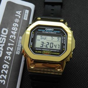 カシオ/CASIO G-SHOCK/Gショック●DW-5600E-1【ゴールド メタル】カスタム 国内モデル※時計本体付