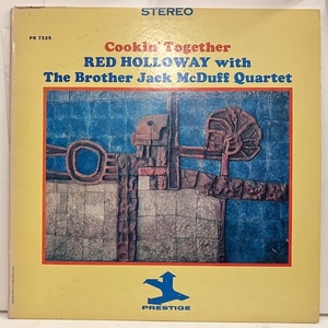 ●即決LP j39609 Red Holloway Jack McDuff / Cookin Together Prst7325 米盤、Stereo黒銀天Trident レッド・ホロウェイ