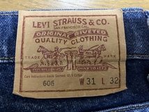 90年代 リーバイス Levis 606-0217ハイウエスト スリムテーパード W31L32_画像1