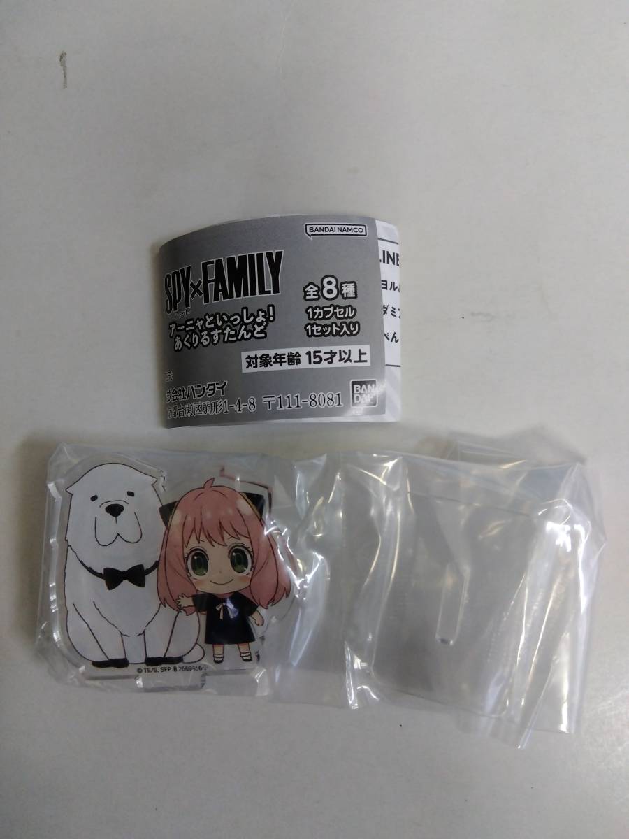 ●カプセルトイ【SPY×FAMILY スパイファミリー アーニャといっしょ！あく
