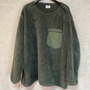 ◇ 美品 ユニクロ エンジニアドガーメンツ フリースプルオーバー 4XL カーキ Engineered Garments x UNIQLO ◇