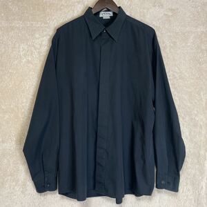 ◇ CiNTAS シンタス ワークシャツ 長袖シャツ シンプル無地 ブラック サイズ2XL ◇