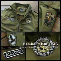 G422※2XL→通常XL/新品★ミリタリー Air Force MA-1 裏ボア フライトブルゾン ジャンパー_画像3