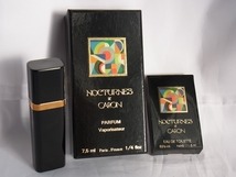 CARON キャロン★NOCTURNES ノクチューン PARFUM 7,5ml アトマイザー & EDT 5ml ミニボトル、香水2点/USED_画像2