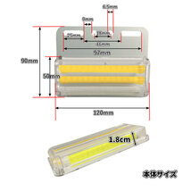 【TM10G】送料無料！とっても眩いダウンライト搭載！ マーカーランプ 24V 10個セット COBチップ 明るい サイドマーカー トラック グリーン_画像5