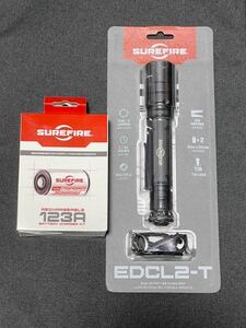 Surefire Come Fire Flash Light светодиодный свет EDCL2-T 123A Литий-ионный перезаряжаемый зарядное устройство и аккумуляторный набор аккумулятор